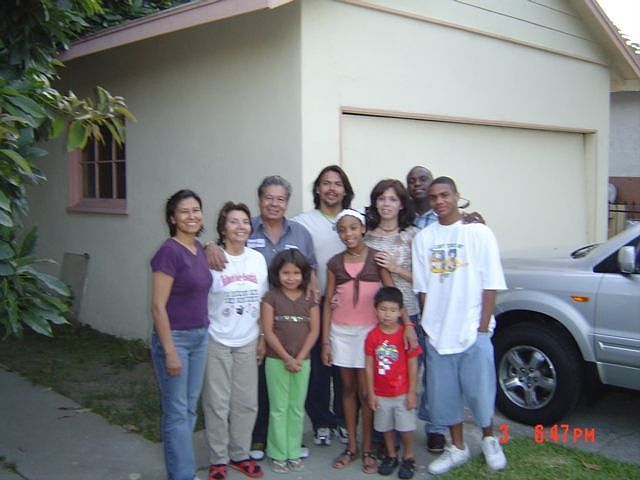 Front Yard with family members