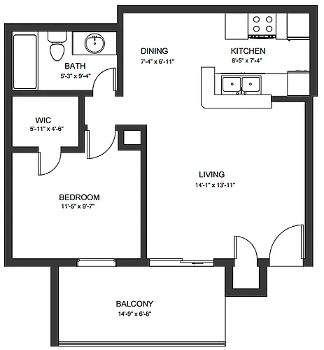 Floor plan A1RWD
