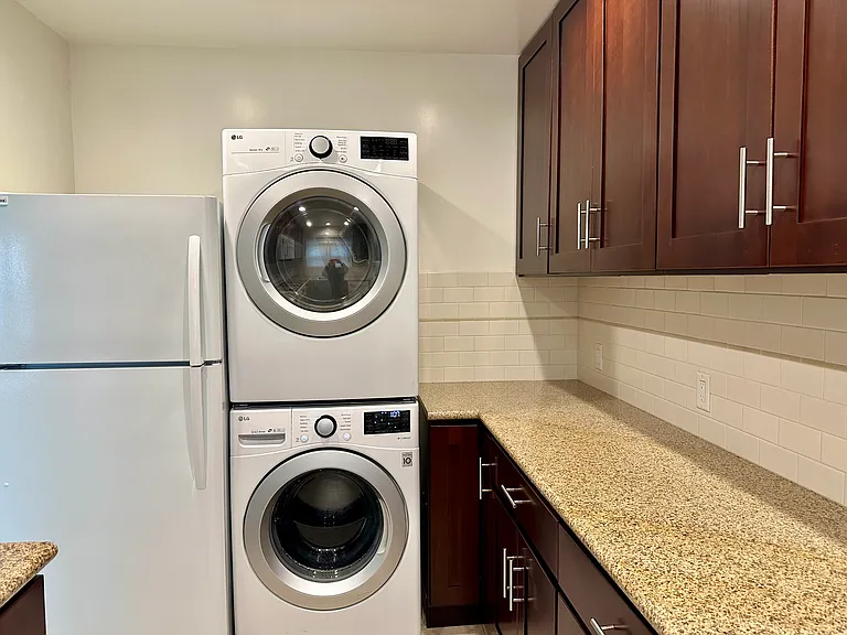 Refrigerator, LG Washer/dryer