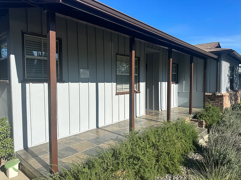 SLATE COVERED FRONT PORCH