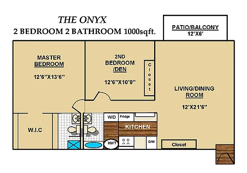 Floor plan Onyx