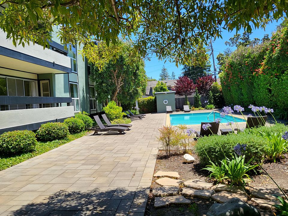 Pool and outdoor garden area