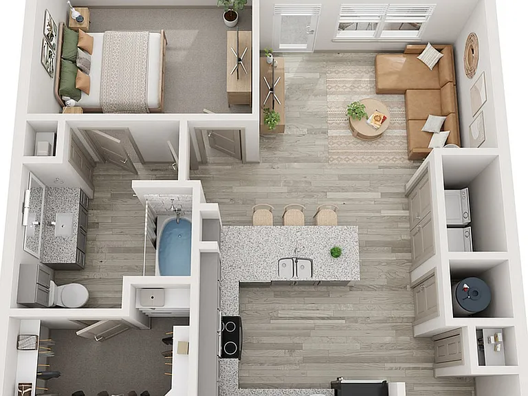 1x1 750 sqft - A5 (zrs A7) 1x1 750 sqft - A5 (zrs A7)