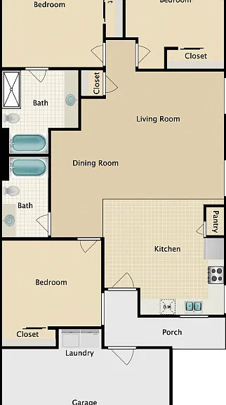 Plan B Floorplan Diagram