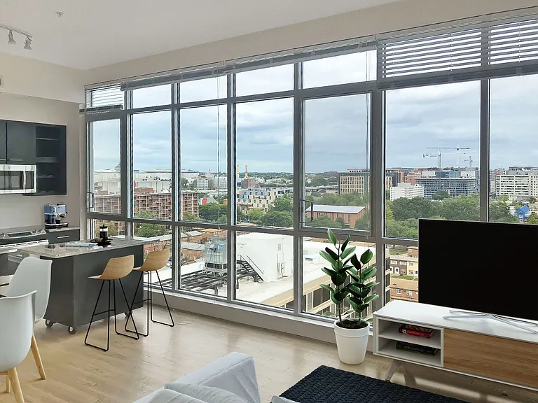 Kitchen and living area