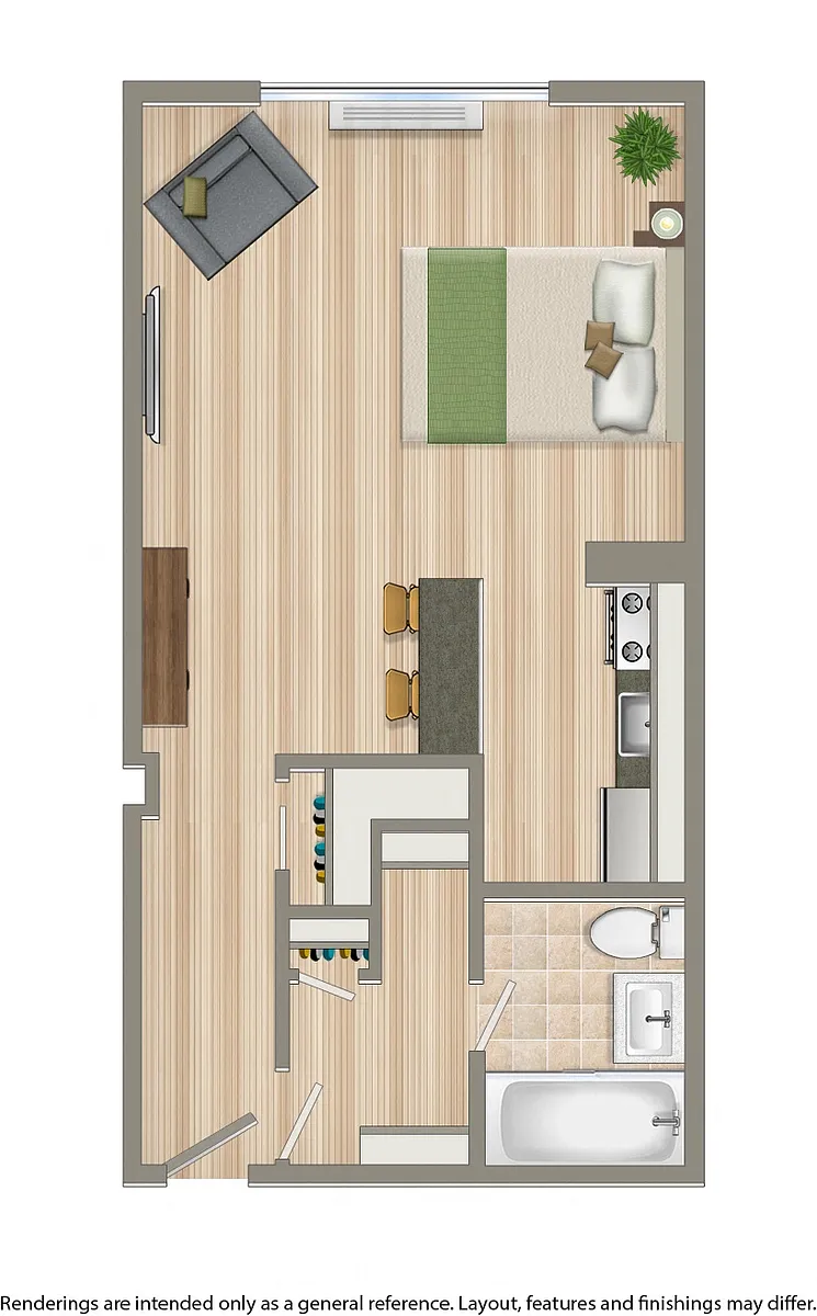Floor plan Studio A