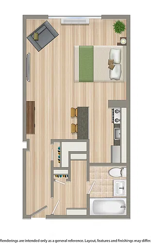 Floor plan Studio A