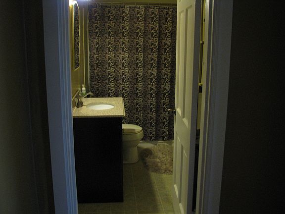 up dated bath with granite