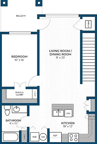 Floor Plan 1E | Seasons at River View | Apartments in Pleasant Prairie, WI Floor Plan 1E | Seasons at River View | Apartments in Pleasant Prairie, WI