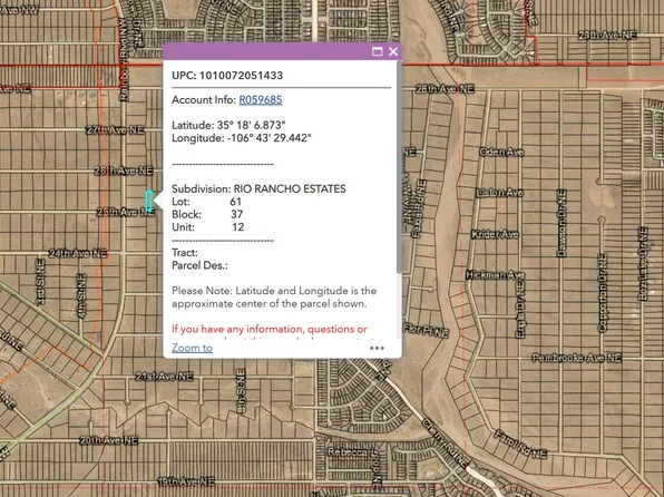 25th Near Rainbow Ave NE, Rio Rancho, NM 87144