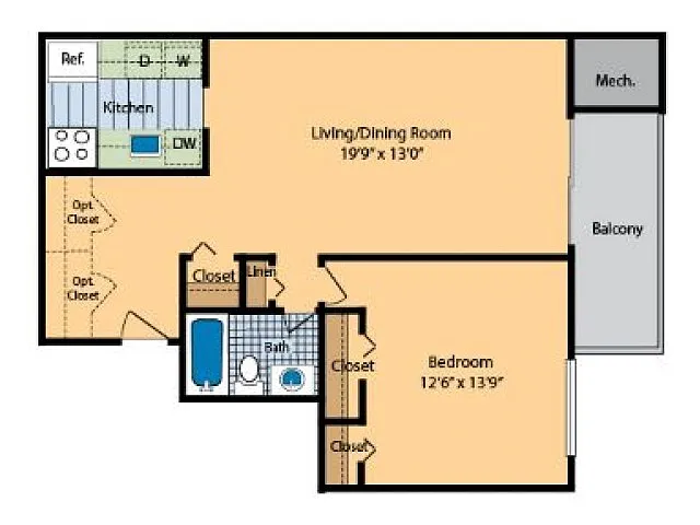 Floor plan Mount Adams