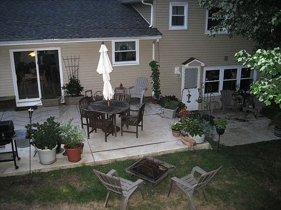 2 tiered patios