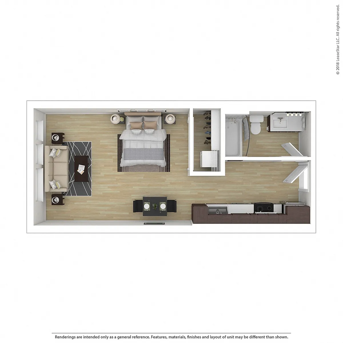 Floor plan Studio D