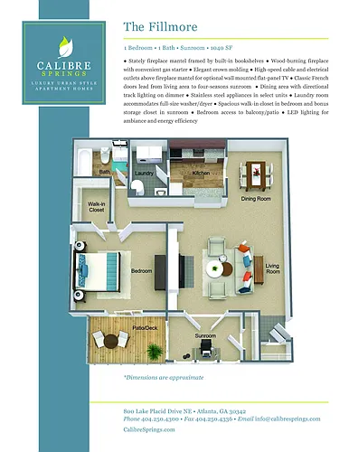 Floor plan Fillmore Classic