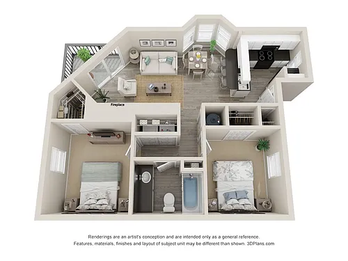 Floor plan A4 w/ Den
