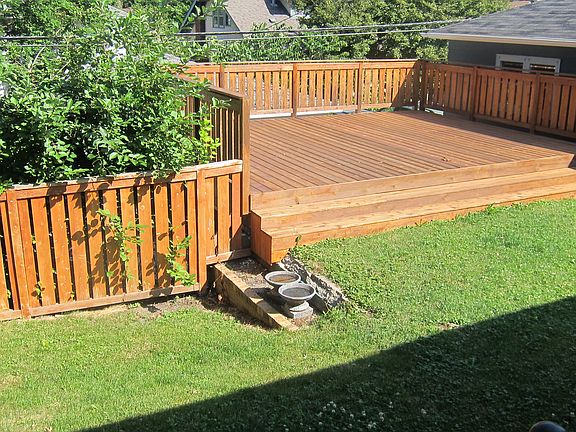 Newer Deck in Back Yard