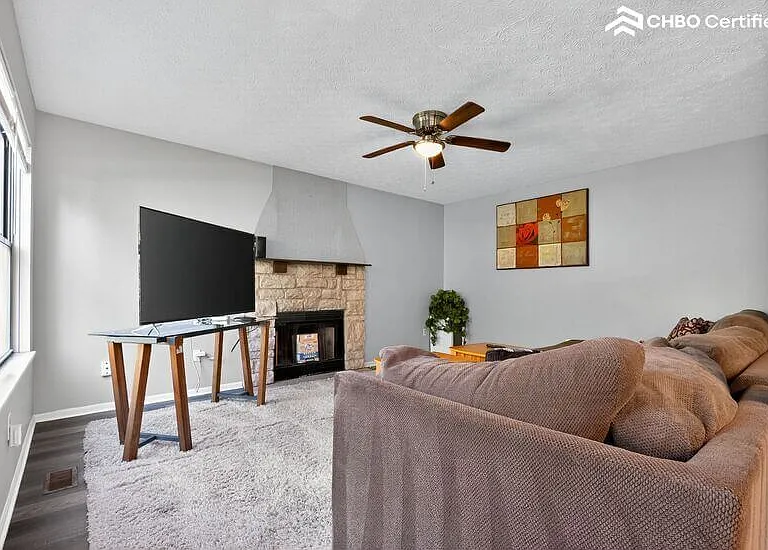 Family Room showing beautiful couch