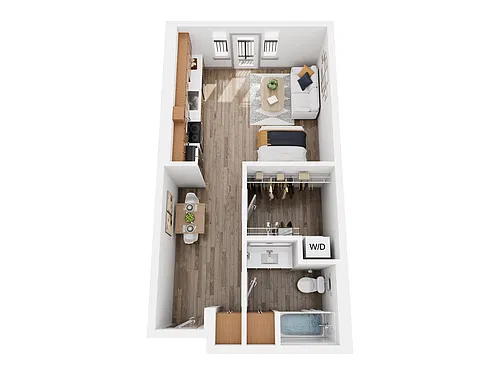 Floor plan Studio 1 - Partial Renovation