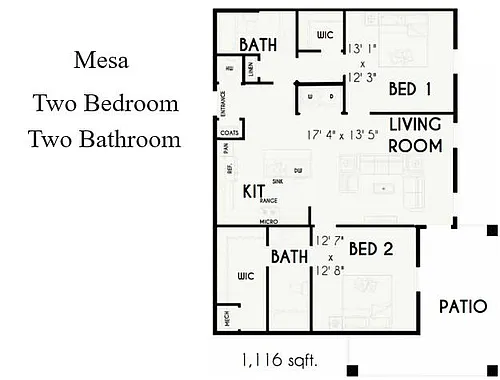 Floor plan The Mesa