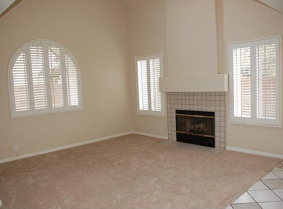 Spacious Living Room- Cozy Fireplace