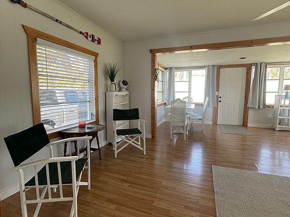 Living room and dining room