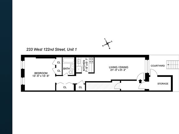 2nd image of 233 W 122nd St APT 1