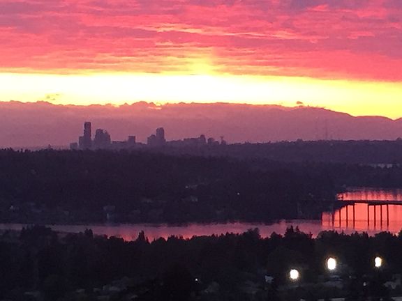Sunset view from home