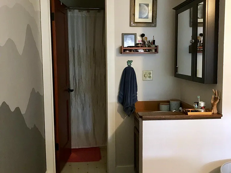 Sink area & master bathroom