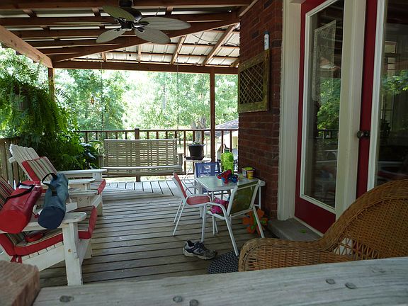 Wrap around covered deck.