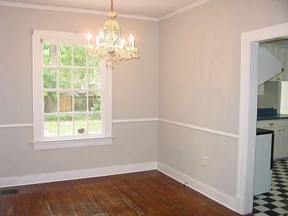 Formal Dining Room with chandelier