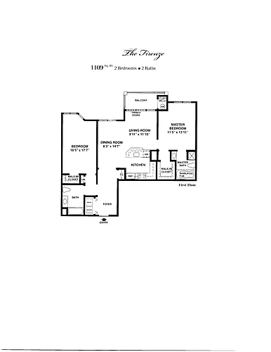 Floor plan $4.33/sq.ft. - Firenze