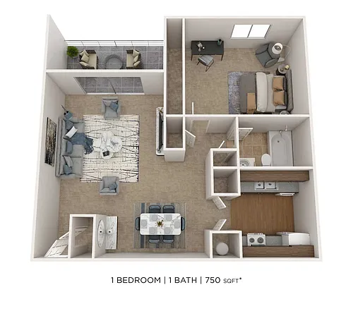 Floor plan One Bedroom