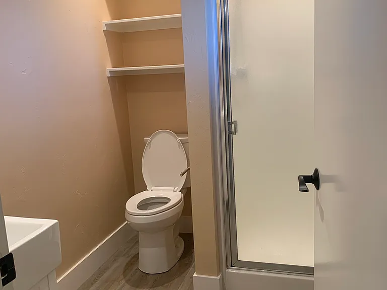 Bathroom with shower and toilet