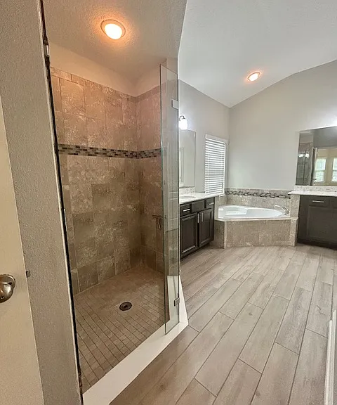 Master Ensuite with Walk-in Shower and Double Vanities