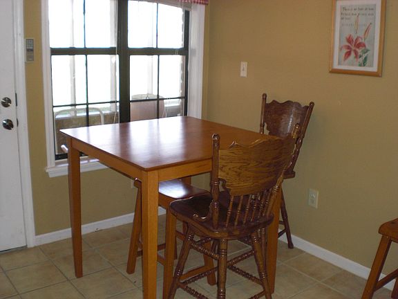 Breakfast nook in kitchen