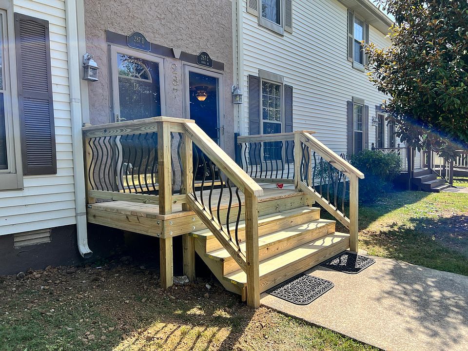 All new entry steps and railings