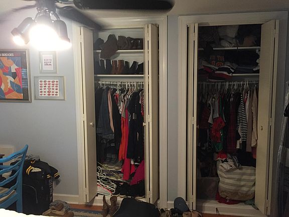 Bedroom 2, closets