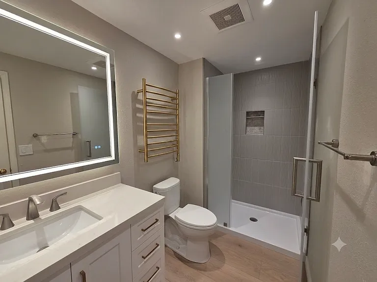 Remodeled primary bath