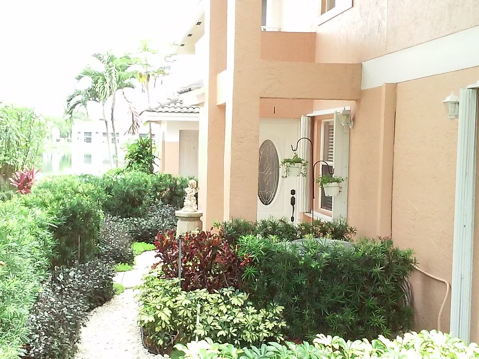 Front entrance door & garden