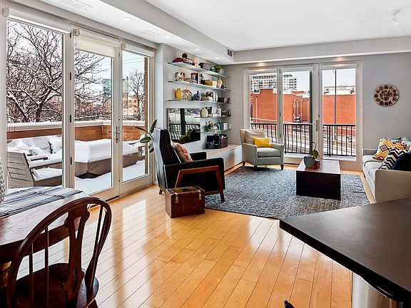 This corner unit features tons of windows and sunlight from the north and east exposures.