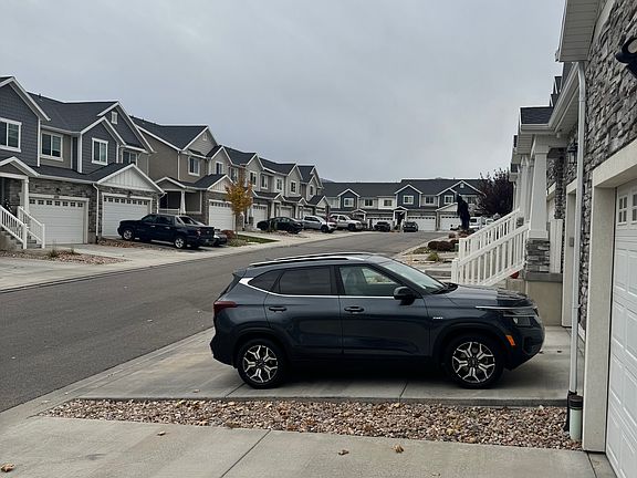 View of the road heading west
