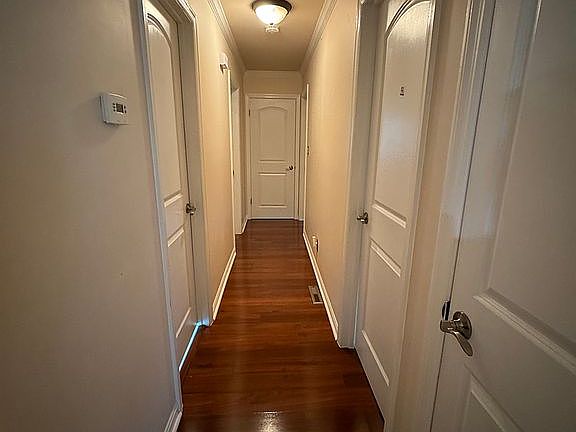 Hallway view from foyer. 