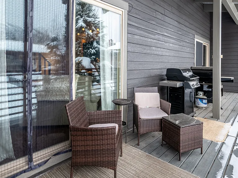 Patio | 2 seater relaxing chairs | Grill