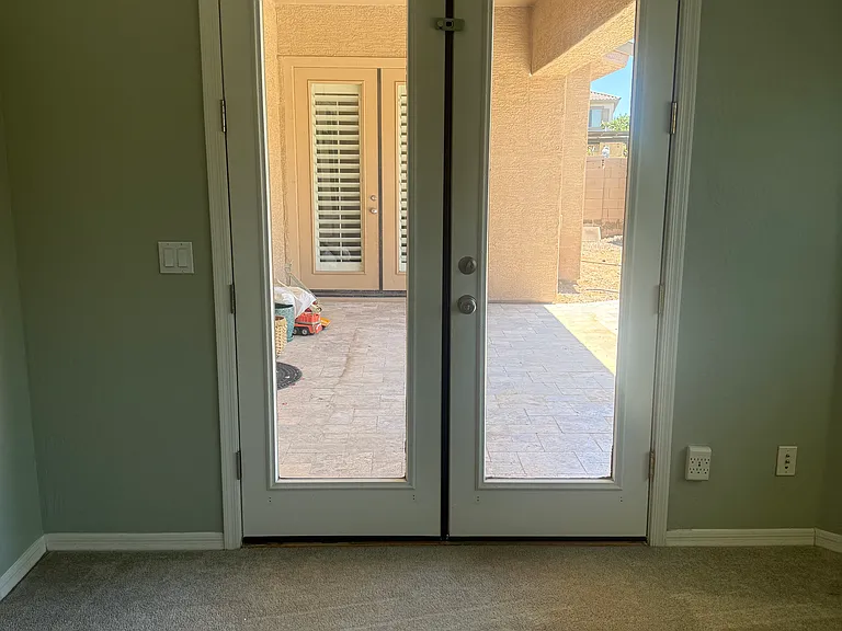 Master Bedroom access to back patio