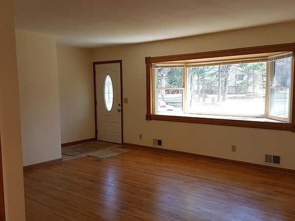Living room with big bay window
