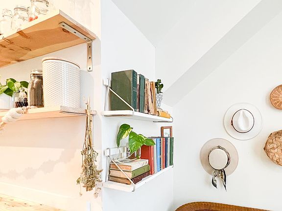 Corners, angles and places to express yourself will awaken the creative within and make this living space your own.