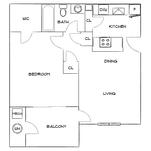 Floor plan Design 1B