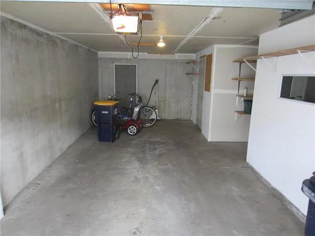 Oversized one car attached garage