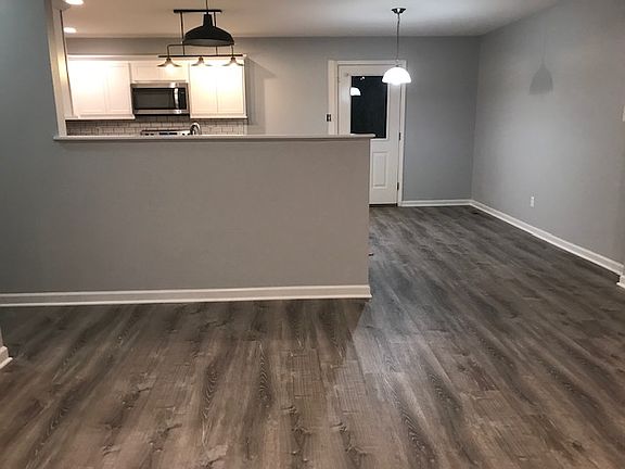 View of kitchen, dining area