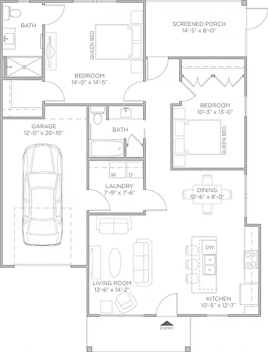 Floor plan Tidewater